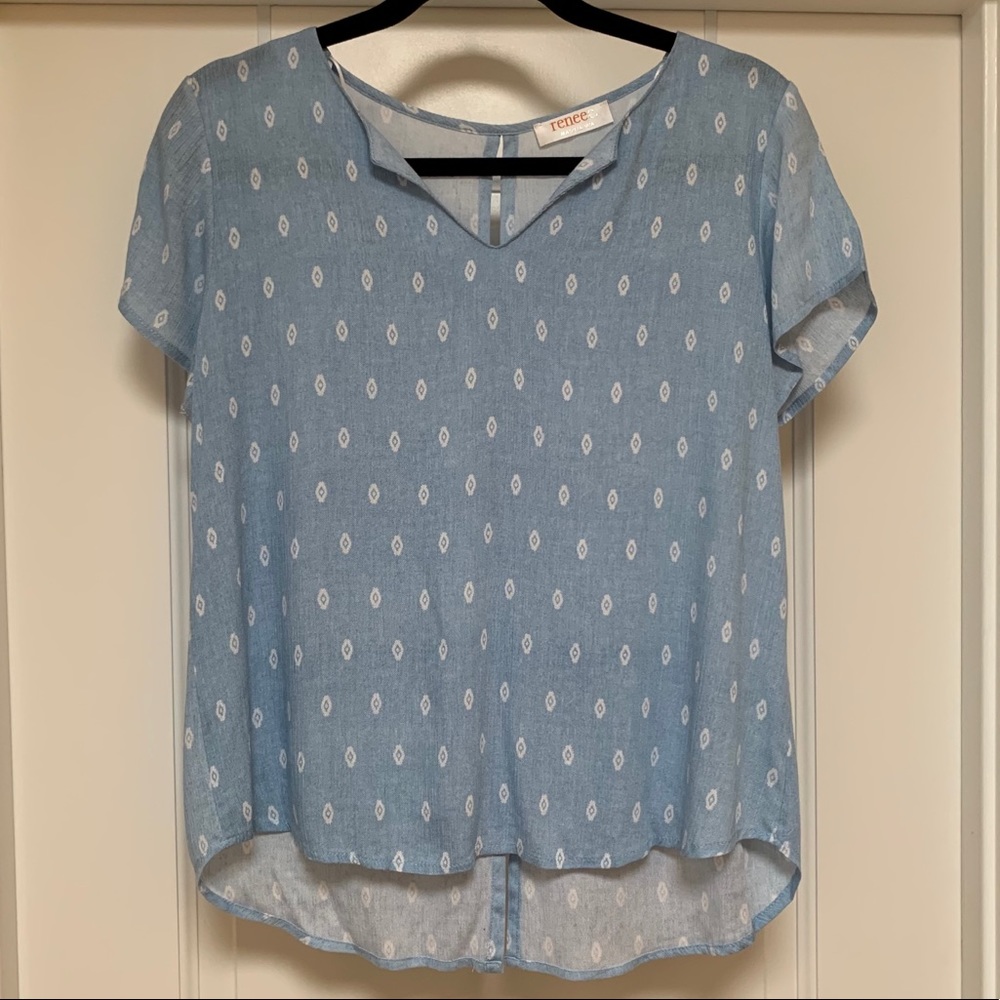 Renee C. Hi-Lo Blouse